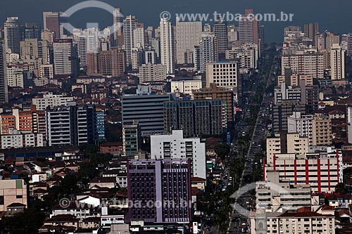  Subject: Aerial view of Santos - Ana Costa Avenue / Place: Santos city - Sao Paulo state (SP) - Brazil / Date: 08/2011  