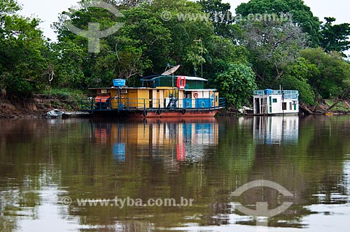  Subject: Kind of boat called chalana on Miranda River  / Place: Corumba city - Mato Grosso do Sul state (MS) - Brazil / Date: 10/2010 