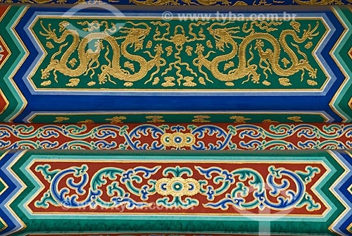  Subject: Detail of designs and symbols in the construction of the Forbidden City / Place: Beijing - China - Asia / Date: 05/2010 
