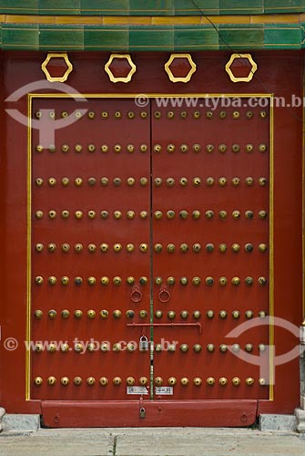  Subject: Detail of door in Forbidden City / Place: Beijing - China - Asia / Date: 05/2010 