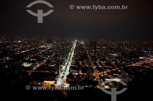  Subject: Night view of Ana Costa Avenue / Place: Santos city - Sao Paulo state (SP) - Brazil / Date: 08/2011 