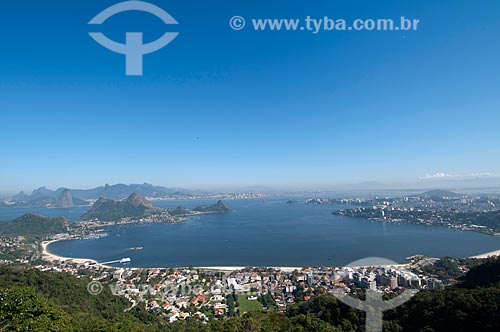  Subject: View of Charitas Beach with the city of Rio de Janeiro in the background / Place: Niteroi city - Rio de Janeiro state (RJ) - Brazil / Date: 08/2009 