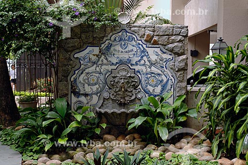  Subject: Fonte da Saudade - Fountain that gave rise to the neighborhood / Place: Lagoa neighborhood - Rio de Janeiro city - Rio de Janeiro state (RJ) - Brazil / Date: 12/2007 