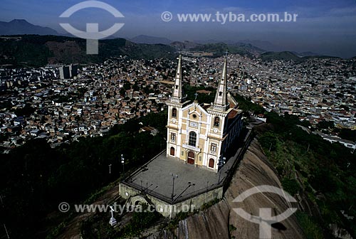  Subject: Aerial view of Penha Church / Place: Penha neighborhood - Rio de Janeiro city - Rio de Janeiro state (RJ) - Brazil / Date: 12/1996 