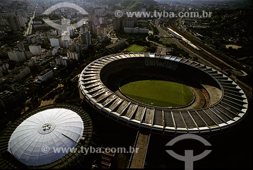  Subject: Aerial view of Mario Filho Stadium / Place: Maracana neighborhood - Rio de Janeiro city - Rio de Janeiro state (RJ) - Brazil / Date: 1996 