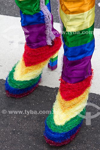 Subject: Detail of shoe in Gay Parade / Place: Sao Paulo city - Sao Paulo state (SP) - Brazil / Date: 06/2011 