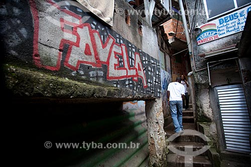  Subject: View of the Dona Marta slum / Place: Rio de Janeiro city - Rio de Janeiro state (RJ) - Brazil / Date: 05/2011 