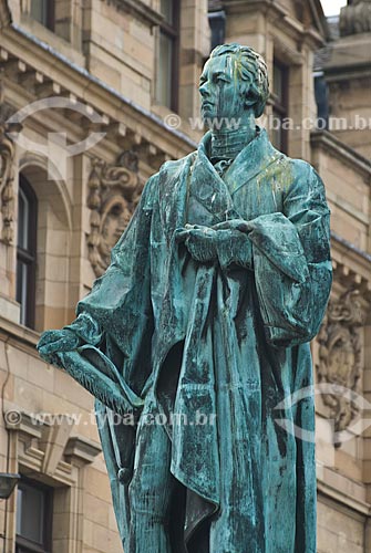  Subject: Statue of the poet Hamilton / Place: Edinburgh - Scotland - Europe / Date: 05/2010 