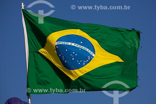  Subject: Flag of Brazil / Place: Ipanema neighborhood - Rio de Janeiro city - Rio de Janeiro state (RJ) - Brazil / Date: 05/2011 