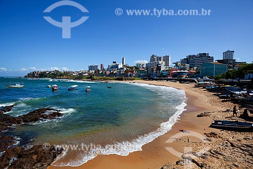  Subject: Beach and buildings of Rio Vermelho neighborhood / Place: Salvador city - Bahia state (BA) - Brazil / Date: 07/2011 
