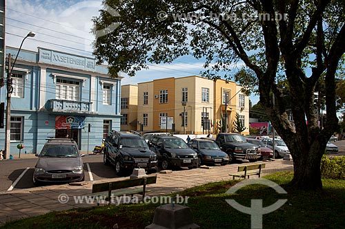  Subject: City Hall in Vacaria in Marechal Deodoro street (yellow building) / Place: Vacaria city - Rio Grande do Sul state (RS) - Brazil / Date: 04/2011 
