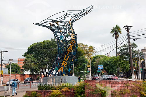  Subject: National landmark of literature - Tree of letters in Largo of Literature / Place: Passo Fundo city - Rio Grande do Sul state (RS) - Brazil / Date: 04/2011  