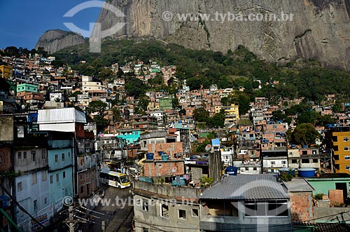  Subject: View of Rocinha slum / Place: Sao Conrado neighborhood - Rio de Janeiro city - Rio de Janeiro state (RJ) - Brazil / Date: 07/2011 