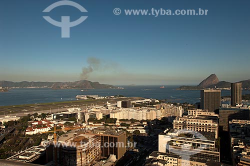  Subject: Aerial view of downtown buildings / Place: City center - Rio de Janeiro city - Rio de Janeiro state (RJ) - Brazil / Date: 08/2011 