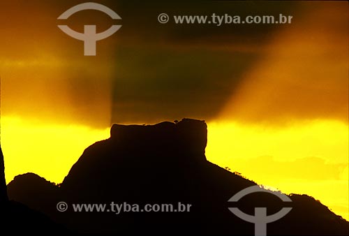  Subject: Sunset on Rock of Gavea / Place: Rio de Janeiro city - Rio de Janeiro state (RJ) - Brazil / Date: 09/2006 