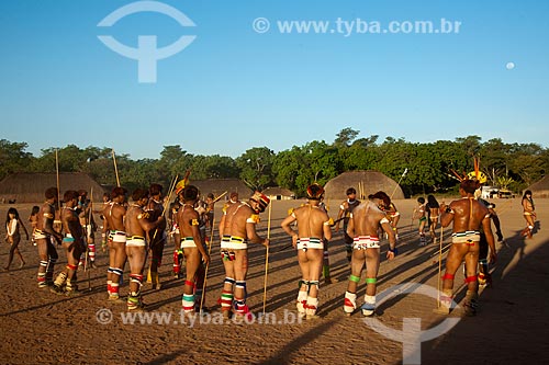  Subject: Indian Kalapalo in Aiha Village if preparing for Jawari / Place: Querencia city - Mato Grosso state (MT) - Brazil / Date: 07/2011 