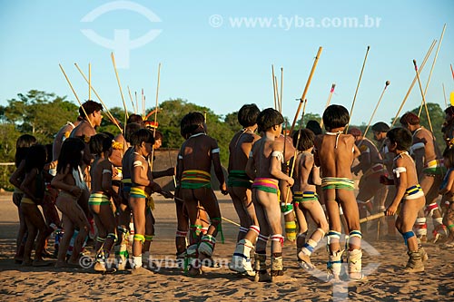  Subject: Indian Kalapalo in Aiha Village if preparing for Jawari / Place: Querencia city - Mato Grosso state (MT) - Brazil / Date: 07/2011 