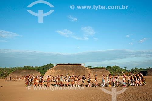  Subject: Indians Kalapalo in Aiha Village if preparing for Jawari with ethnicity Wuaja   / Place: Querencia city - Mato Grosso state (MT) - Brazil / Date: 07/2011 