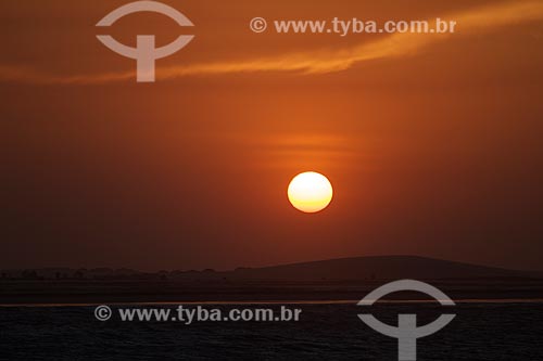  Subject: View of sunset on the Pedra do Sal beach   / Place: Parnaiba city - Piaui state (PI) - Brazil / Date: 11/2010 