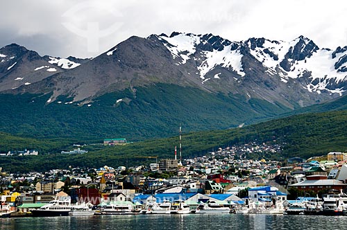  Subject: View of Ushuaia Port / Place: Ushuaia city - Tierra del Fuego Province - Argentina - South America  / Date: 02/2010 