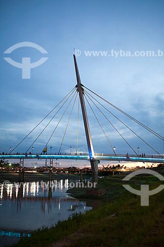  Subject: Governador Joaquim Macedo cable-stayed footbridge  / Place: Rio Branco city - Acre state (AC) - Brazil / Date: 11/2011 
