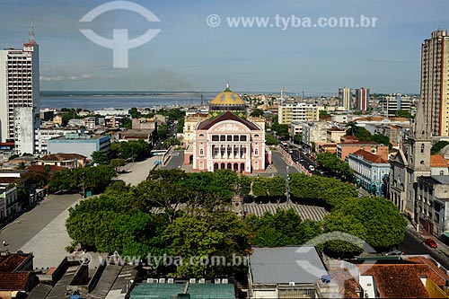  Subject: Amazonas Theater with Negro River in the background / Place: Manaus city - Amazonas state (AM) - Brazil / Date: 11/2010 