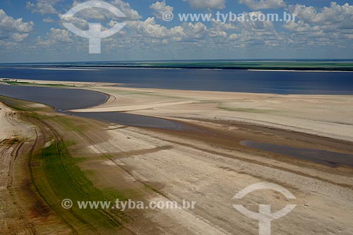  Subject: View of the Anavilhanas Archipelago - It is located between the municipalities of Manaus and Novo Airao - biggest drought registered / Place: Amazonas state (AM) - Brazil / Date: 11/2010 