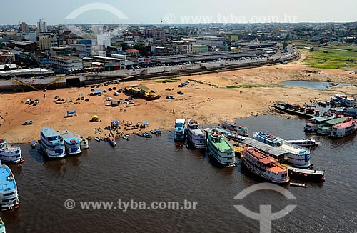  Subject: View of the Port of Manaus - biggest drought registered / Place: Manaus city - Amazonas state (AM) - Brazil / Date: 11/2010 