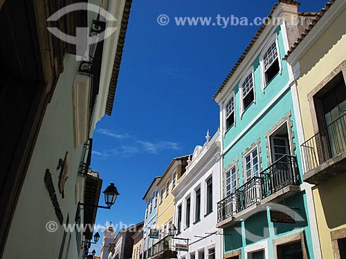  Subject: Facade of historic houses in Pelourinho / Place: Salvador city - Bahia state (BA) - Brazil / Date: 01/2012 