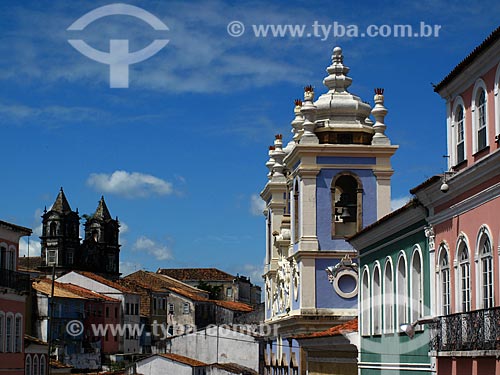  Subject: Facade of historic houses in Pelourinho / Place: Salvador city - Bahia state (BA) - Brazil / Date: 01/2012 