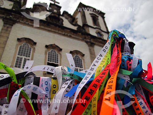  Subject: Strips of remembrance in front of Nosso Senhor do Bonfim Church / Place: Salvador city - Bahia state (BA) - Brazil / Date: 01/2012 