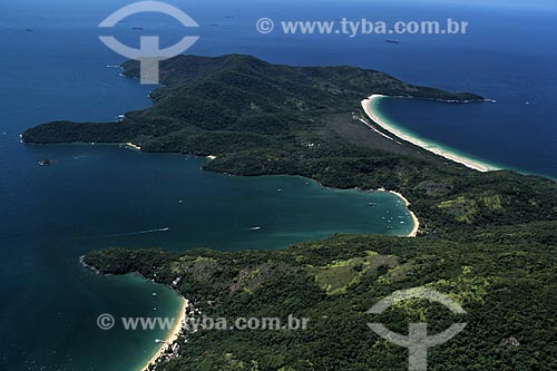  Subject: View of the pouso Beach and Lopes Mendes Beach - Environmental Protection Area of Tamoios / Place: Ilha Grande District - Angra dos Reis city - Rio de Janeiro state (RJ) - Brazil / Date: 01/2012 