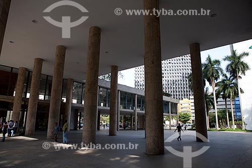  Subject: Columns of Gustavo Capanema Palace (Old building of MEC) / Place: City center - Rio de Janeiro city - Rio de Janeiro state (RJ) - Brazil / Date: 09/2011 