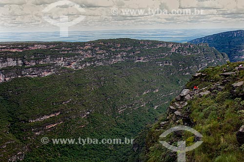  Subject: Panoramic view of the Valley of Fumaça Waterfall  / Place: Palmeiras city - Bahia state (BA) - Brazil / Date: 01/2012 