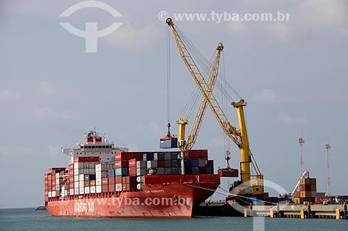  Subject: Ship on Port Terminal of Pecem / Place: Sao Gonçalo do Amarante city - Ceara state (CE) - Brazil / Date: 02/2012 