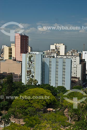 Subject: Aerial view of Customs House Square  / Place: Porto Alegre city - Rio Grande do Sul state (RS) - Brazil / Date: 12/2011 