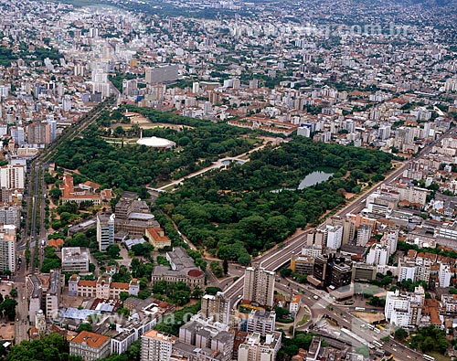  Subject: Aerial view of Farroupilha Park  / Place: Porto Alegre city - Rio Grande do Sul state (RS) - Brazil / Date: 05/2008 