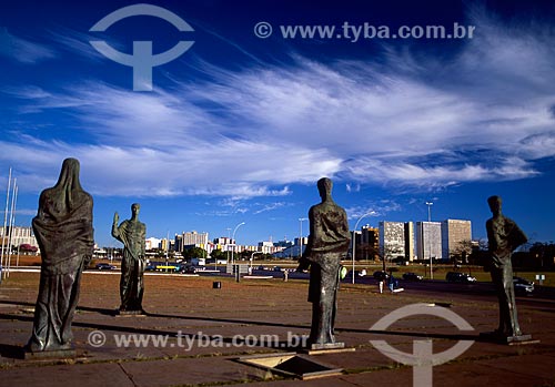  Subject: Sculpture The Four Evangelists  / Place: Brasilia city - Federal District (FD) - Brazil / Date:  