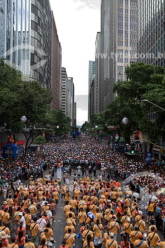  Subject: Street carnival - Monobloco parade on Rio Branco Avenue (Street parade)  / Place: City center - Rio de Janeiro city - Rio de Janeiro state (RJ) - Brazil / Date: 03/2011 