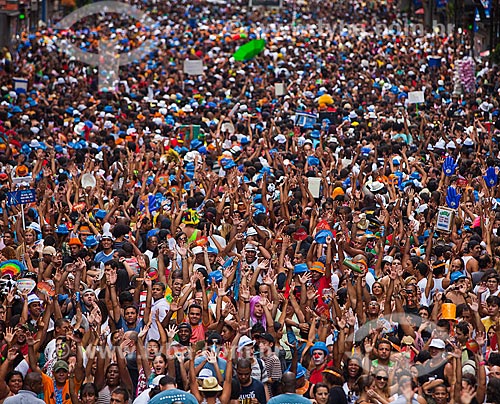  Subject: Street carnival - Monobloco parade on Rio Branco Avenue (Street parade)  / Place: City center - Rio de Janeiro city - Rio de Janeiro state (RJ) - Brazil / Date: 03/2011 