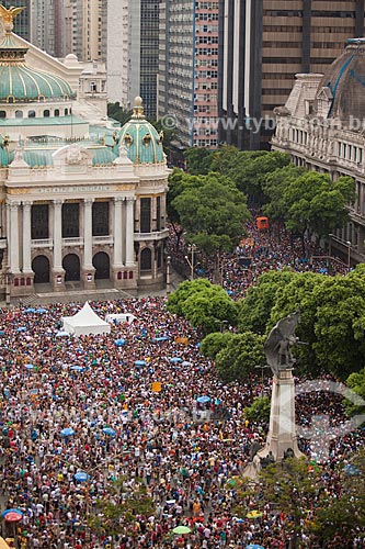  Subject: Street carnival - Monobloco parade on Rio Branco Avenue (Street parade)  / Place: City center - Rio de Janeiro city - Rio de Janeiro state (RJ) - Brazil / Date: 03/2011 