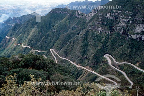  Subject: View of SC-438 road in Rio do Rastro Mountain / Place: Santa Catarina state (SC) - Brazil / Date: 07/2009 