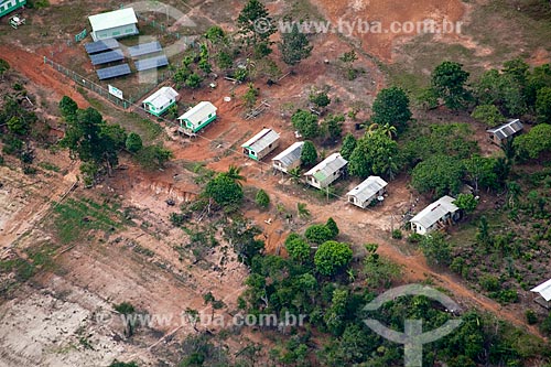  Subject: Aerial view of comunity of Sobrado / Place: Novo Airão city - Amazonas state (AM) - Brazil / Date: 10/2011 