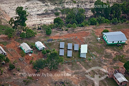  Subject: Aerial view of comunity of Sobrado / Place: Novo Airão city - Amazonas state (AM) - Brazil / Date: 10/2011 