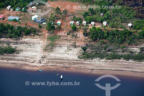  Subject: Aerial view of comunity of Sobrado / Place: Novo Airão city - Amazonas state (AM) - Brazil / Date: 10/2011 