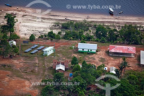  Subject: Aerial view of comunity of Sobrado / Place: Novo Airão city - Amazonas state (AM) - Brazil / Date: 10/2011 