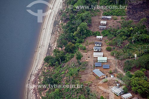  Subject: Aerial view of comunity of Aracari / Place: Novo Airão city - Amazonas state (AM) - Brazil / Date: 10/2011 