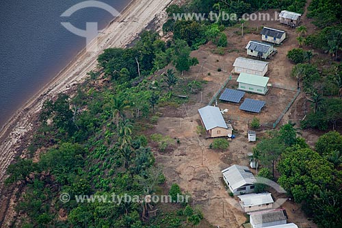  Subject: Aerial view of comunity of Aracari / Place: Novo Airão city - Amazonas state (AM) - Brazil / Date: 10/2011 