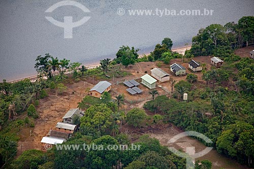  Subject: Aerial view of comunity of Aracari / Place: Novo Airão city - Amazonas state (AM) - Brazil / Date: 10/2011 