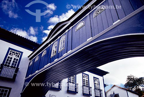 Subject: A covered footbridge (called as the Passadico) od Glory House - Located on Gloria Street / Place: Diamantina city - Minas Gerais state (MG) - Brazil / Date: 07/2006 